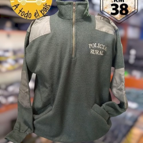 campera polar verde rural 1