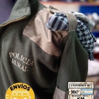 campera polar verde rural 5
