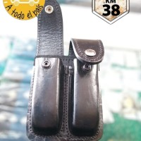 cuero porta cargador doble 2