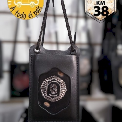 porta credencial colgante PFA plata porta credencial colgante PFA plata