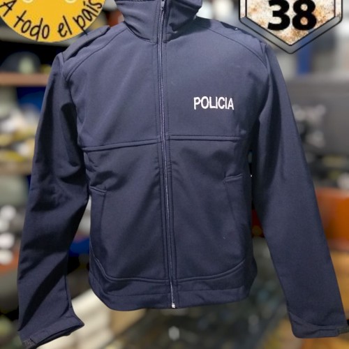 campera soft shell azul PBA 1