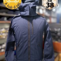 campera soft shell azul capucha 1