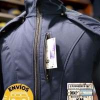 campera soft shell azul capucha 5