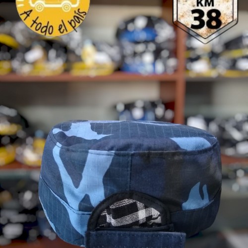 quepi camuflado azul 3