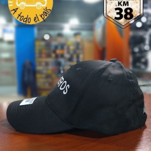 gorra bomberos negro blanco 2