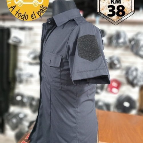 camisa elastizada batista azul 3