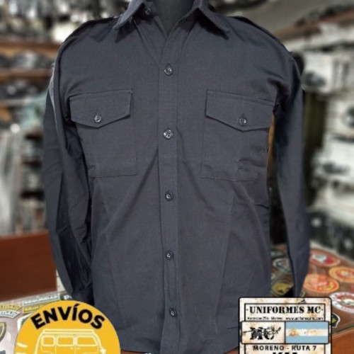 camisa rip stop azul m.l 1