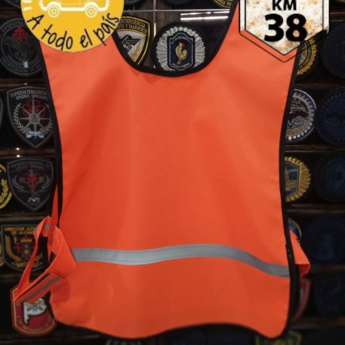 chaleco reflectivo 1 tira naranja 2