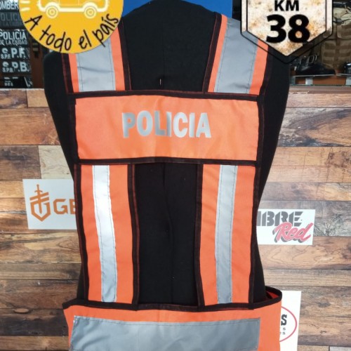 chaleco reflectivo H policia 2