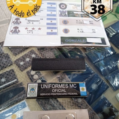 gafete acrilico iman. velcro SPF