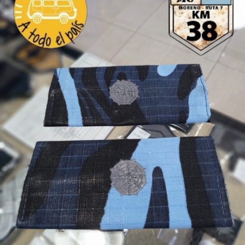 funda ayudante camuflada azul