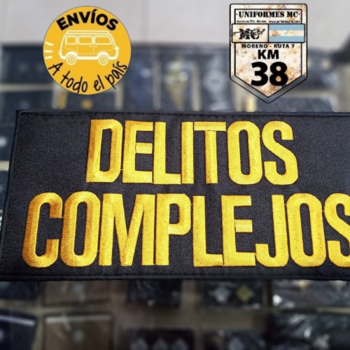 cartel delitos complejos amarillo