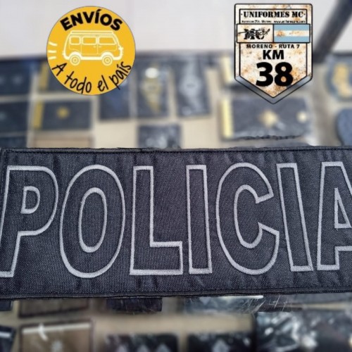 cartel policia gris