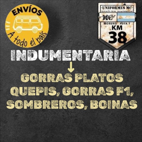 GORRAS, QUEPIS, SOMBREROS, BOINAS Y GORRAS PLATO