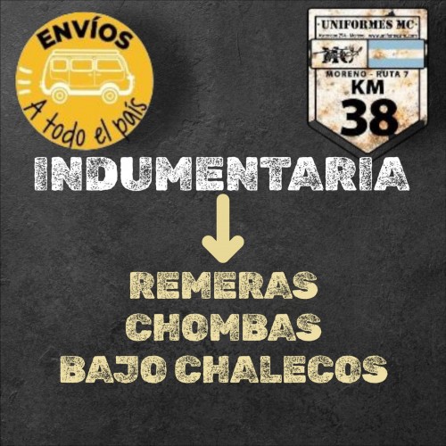 REMERAS, CHOMBAS, BAJO CHALECO/TACTICAS